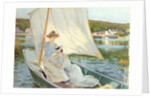 Ladies in a Sailing Boat by Jules Cayron