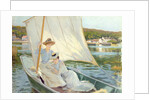 Ladies in a Sailing Boat by Jules Cayron