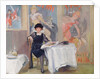 Lady at a Cafe table by Harry J. Pearson