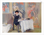 Lady at a Cafe table by Harry J. Pearson