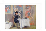 Lady at a Cafe table by Harry J. Pearson