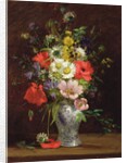 Still life with flowers in a vase, c.1866 by Louise Darru