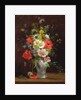 Still life with flowers in a vase, c.1866 by Louise Darru