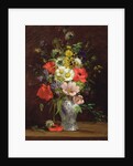 Still life with flowers in a vase, c.1866 by Louise Darru