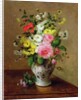 Still life with flowers in a vase, c.1866 by Louise Darru