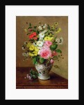 Still life with flowers in a vase, c.1866 by Louise Darru