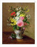 Still life with flowers in a vase, c.1866 by Louise Darru
