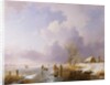 Landscape with frozen canal, 1842 by Remigius van Haanen