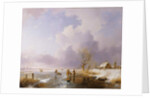 Landscape with frozen canal, 1842 by Remigius van Haanen