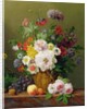 Still Life with Flowers and Fruit by Anthony Obermann