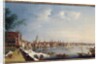 View of the Thames looking towards St. Paul's from the gardens of Somerset House by William James