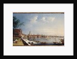 View of the Thames looking towards St. Paul's from the gardens of Somerset House by William James