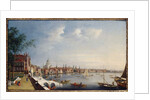 View of the Thames looking towards St. Paul's from the gardens of Somerset House by William James