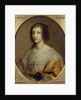 Portrait of Henrietta Maria, Queen consort of Charles I of Great Britain and Ireland by Cornelius Janssen van Ceulen