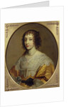 Portrait of Henrietta Maria, Queen consort of Charles I of Great Britain and Ireland by Cornelius Janssen van Ceulen