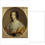 Portrait of Henrietta Maria, Queen consort of Charles I of Great Britain and Ireland by Cornelius Janssen van Ceulen