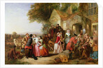 Travellers outside a tavern, 1850 by Thomas Falcon Marshall