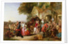 Travellers outside a tavern, 1850 by Thomas Falcon Marshall