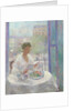 Lady Reading at an Open Window by Clementine-Helene Dufau