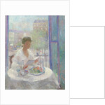 Lady Reading at an Open Window by Clementine-Helene Dufau