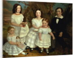 Portrait of a boy and his four sisters, c.1830 by John A. Giles