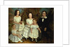 Portrait of a boy and his four sisters, c.1830 by John A. Giles