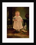 Child with a doll and a toy horse, c.1840 by English School