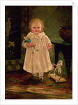Child with a doll and a toy horse, c.1840 by English School