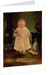 Child with a doll and a toy horse, c.1840 by English School