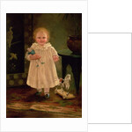Child with a doll and a toy horse, c.1840 by English School