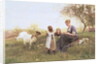 Feeding the Goats, 1870 by Otto Weber