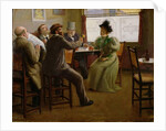Bar interior, c.1880 by Belgian School