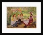 Lesson in the Garden, 1900 by Ada Shirley-Fox