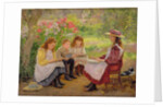 Lesson in the Garden, 1900 by Ada Shirley-Fox
