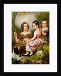 Portrait of three children, 1846 by W.R. Waters