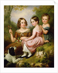 Portrait of three children, 1846 by W.R. Waters