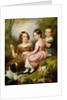 Portrait of three children, 1846 by W.R. Waters