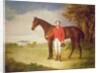 Portrait of a gentleman with his horse, c.1840 by English School