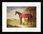 Portrait of a gentleman with his horse, c.1840 by English School