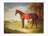 Portrait of a gentleman with his horse, c.1840 by English School