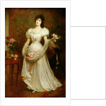 Portrait of a woman and her greyhound, c.1870 by English School