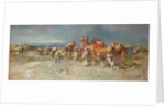 The Arab Caravan by Italian School