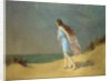 Girl on the beach by Frank Richards