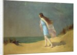 Girl on the beach by Frank Richards