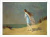 Girl on the beach by Frank Richards
