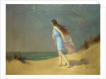 Girl on the beach by Frank Richards