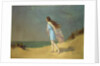 Girl on the beach by Frank Richards