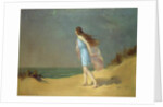 Girl on the beach by Frank Richards