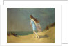 Girl on the beach by Frank Richards