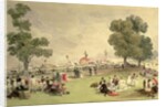 Hyde Park, view of the Coronation Fair, June 28, 1838 by English School